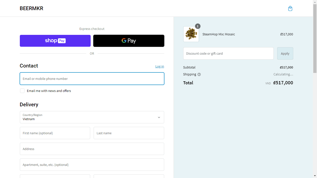 How to apply BEERMKR coupon code